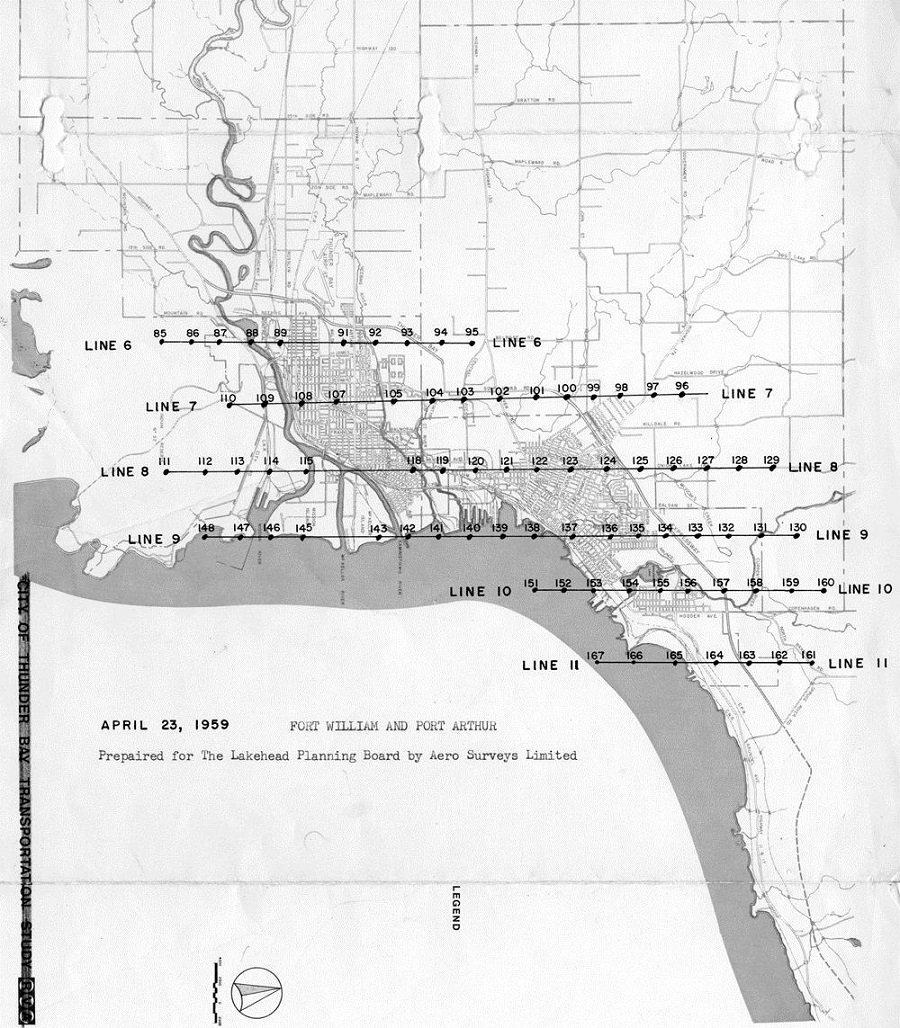 a map of the combined streets, buildings and waterways of two cities