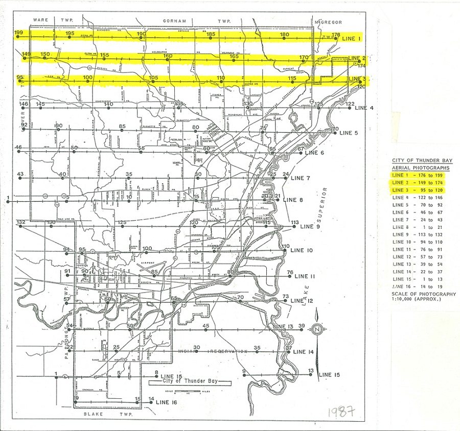A map with yellow highlighting showing streets and roads