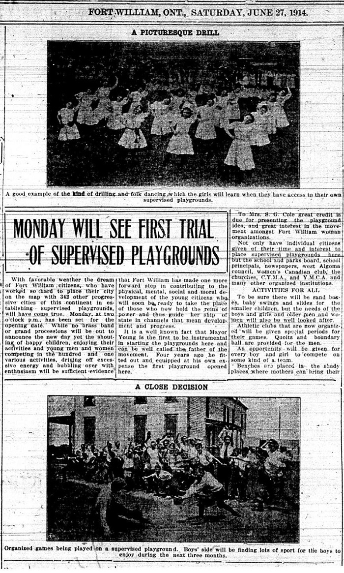 A newspaper article with a picture showing two girls dancing 