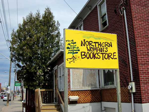 outside of Northern Woman's Bookstore