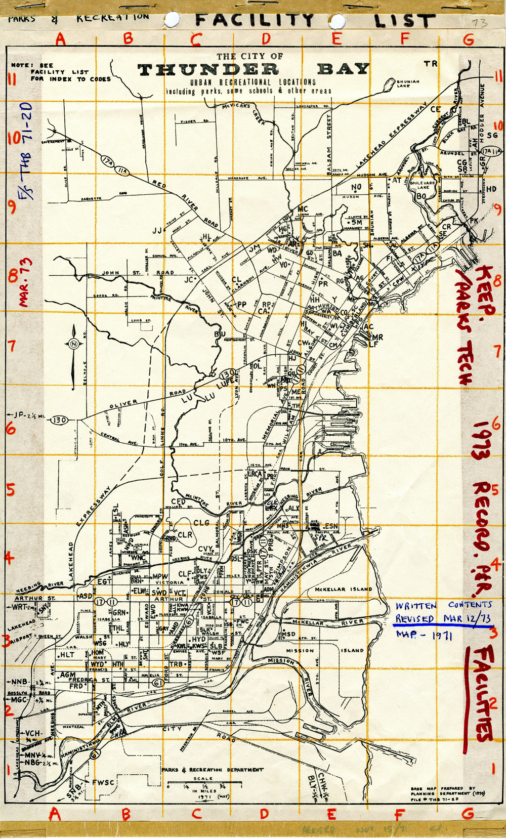 a map showcasing playground facilities across Thunder Bay