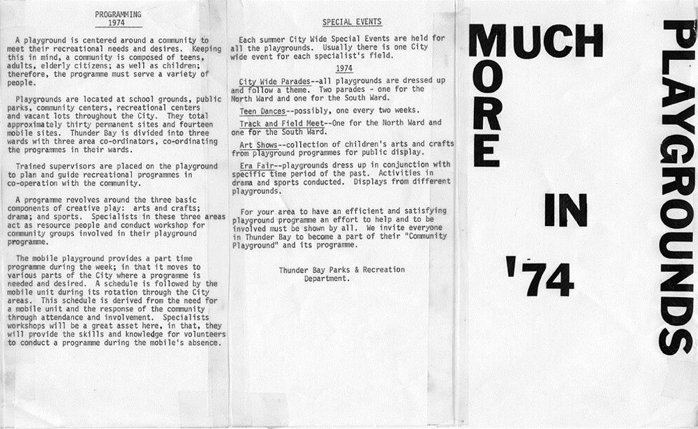 A typed pamphlet 