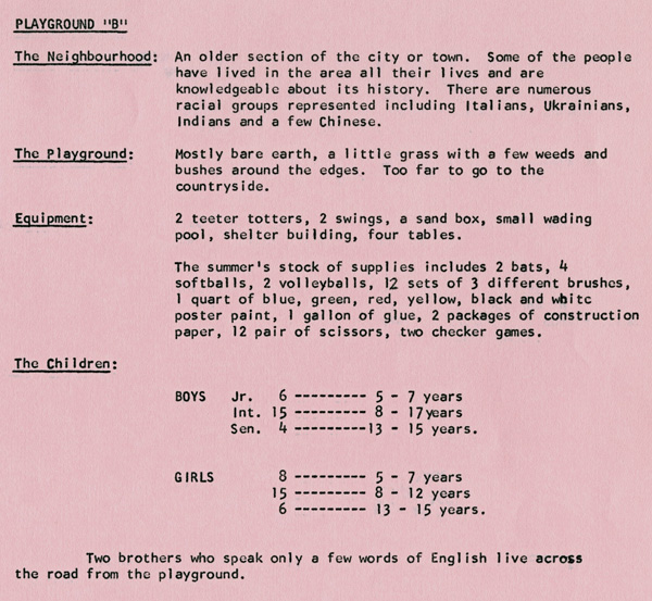 A purple paper with typed writing 