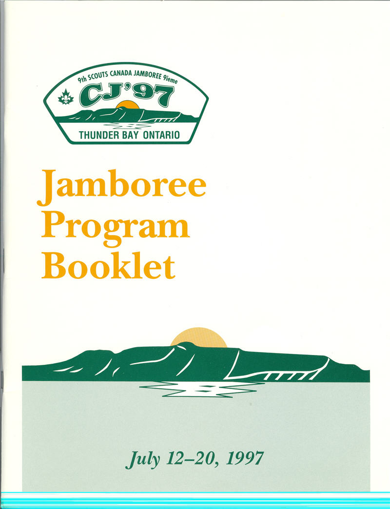 A pamphlet detailing the activities occurring during the Jamboree