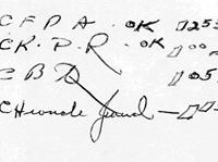 The signatures of those city councillors who advocated a state of emergency