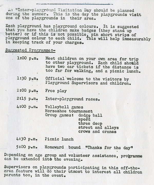 A typed manual on play and playgrounds 