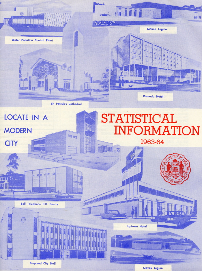 A blue paper, with blue drawings and writing showing various locations in Fort William