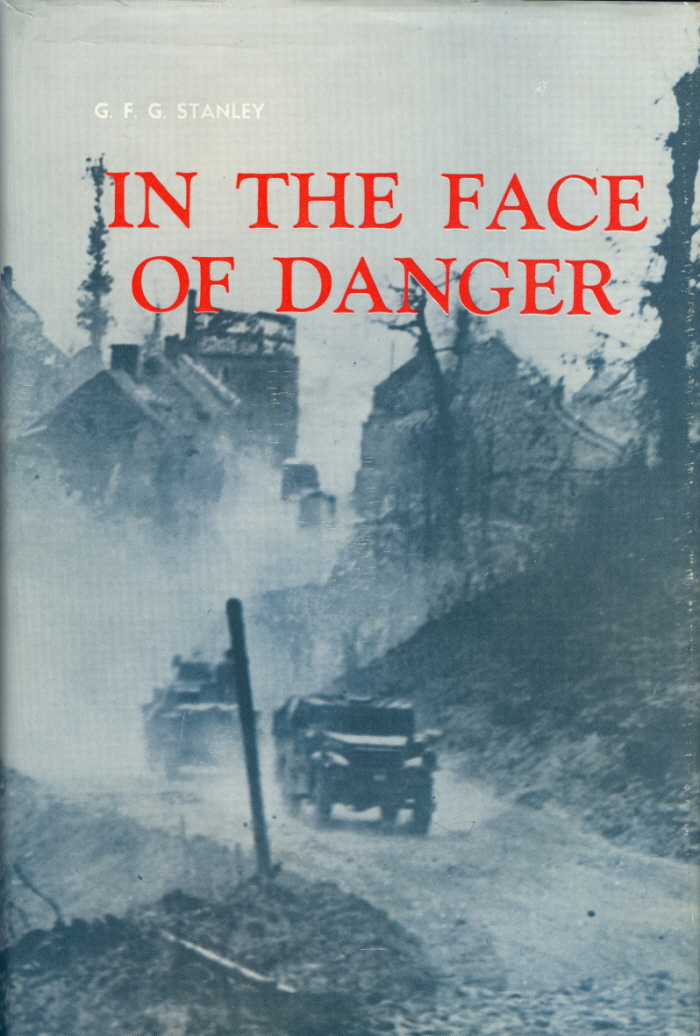 A coloured book cover with trees and an ominous scene 