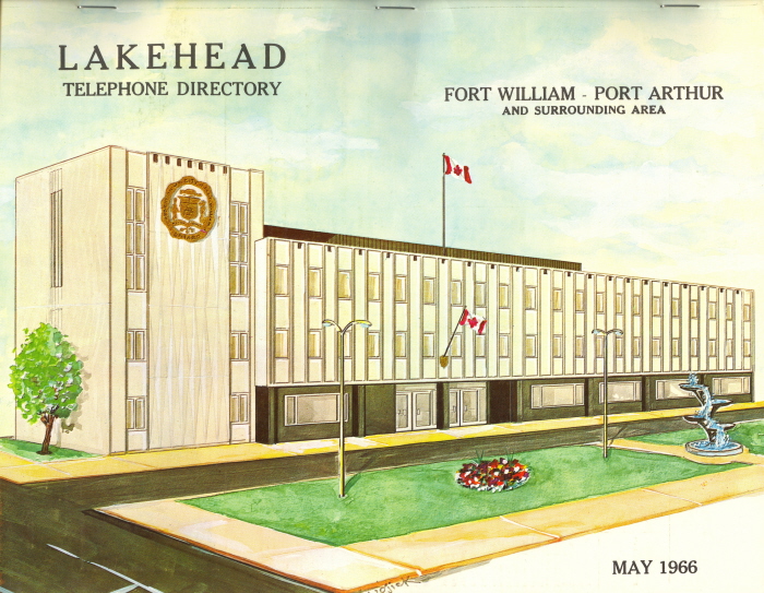 A staples booklet with a drawing of the new city hall on the cover in colour