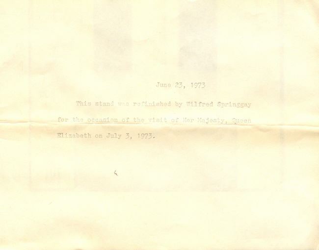 A typed letter that is very faded 