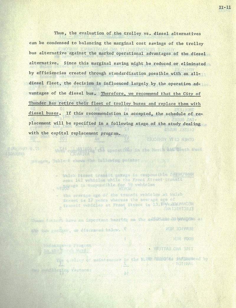 typed page seven of seven regarding transit in Thunder Bay