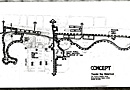 A drawing of the waterfront and surrounding area 