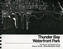 An aerial photo of the Thunder Bay waterfront scanned from a booklet