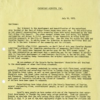 A cut out section of a yellow paper with black text 