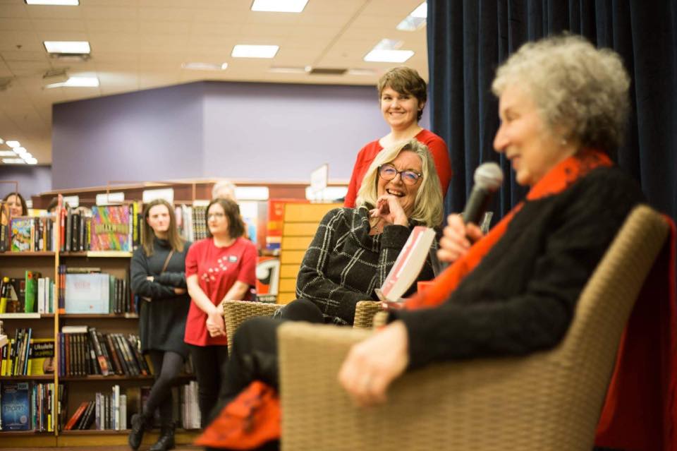Lisa Laco interviewing Margaret Atwood
