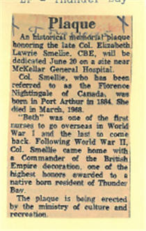Newspaper clipping plaque notice