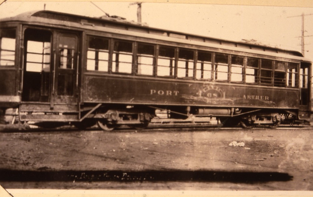 a Port Arthur streetcar
