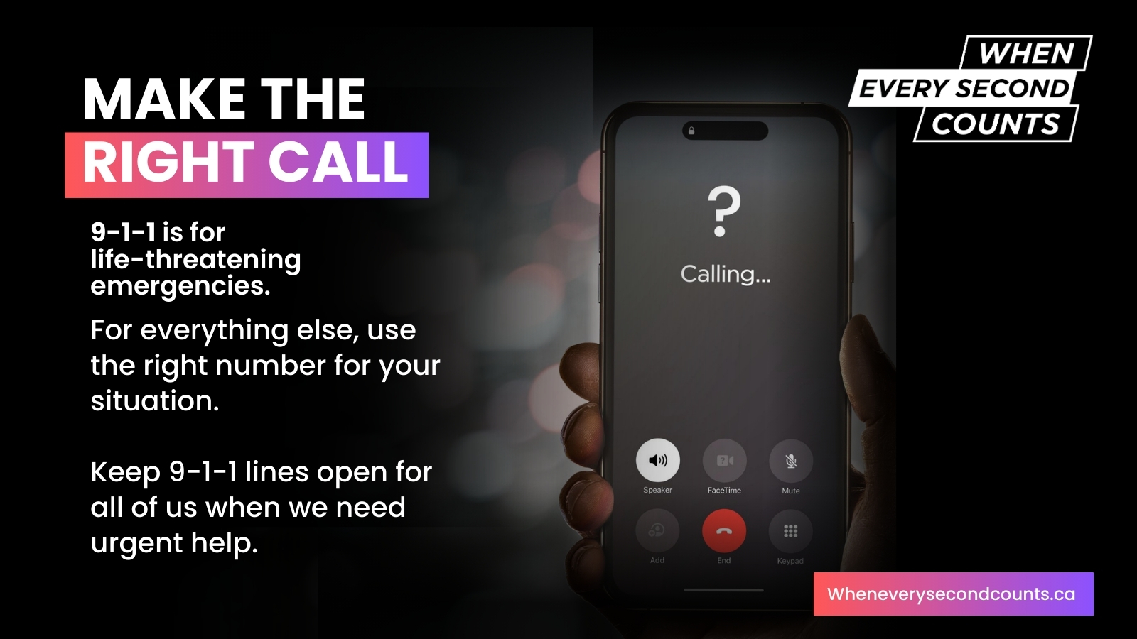 Make the right call