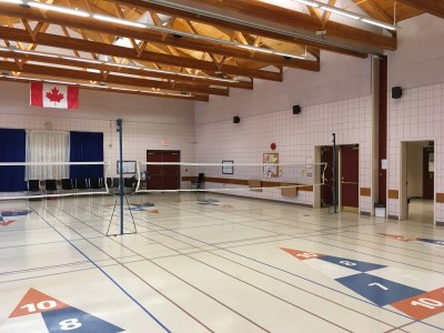 inside of the 55 Plus Centre Auditorium