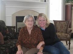 2 ladies sitting and visiting
