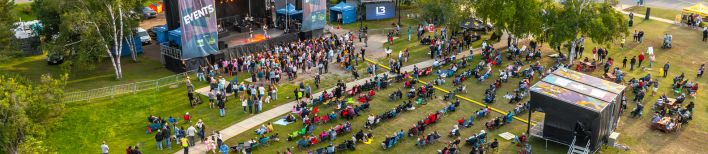 Live on the Waterfront festival from above