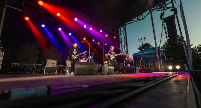 Live on the Waterfront festival from above