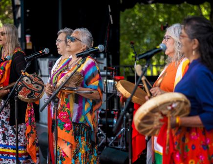 Indigenous drumming and singing