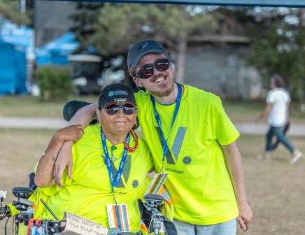 Two volunteers