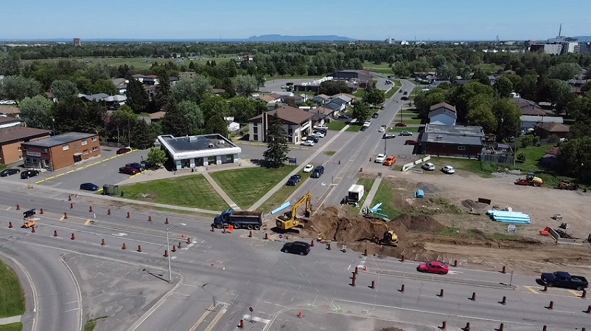 Edward & Redwood Roundabout Construction
