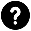 Icon showing graphic of question mark