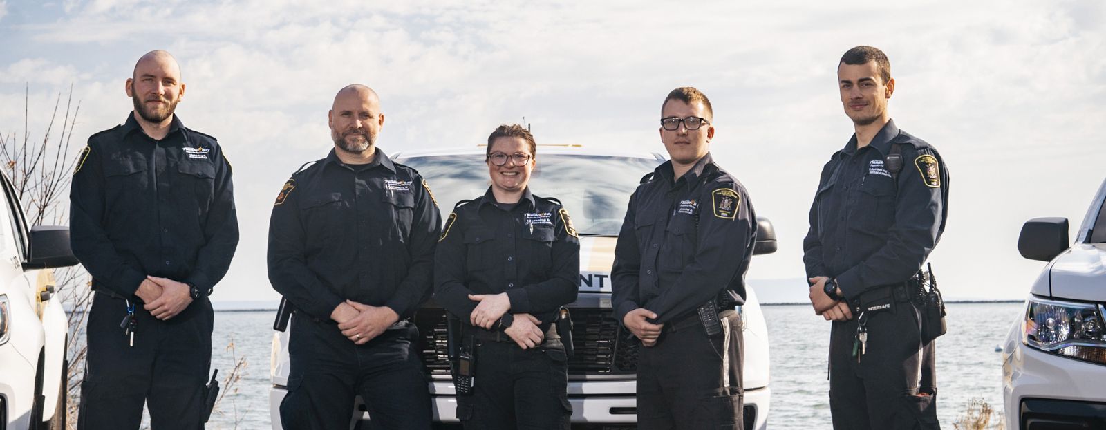 Municipal Enforcement Officers pose at the Thunder Bay waterfront