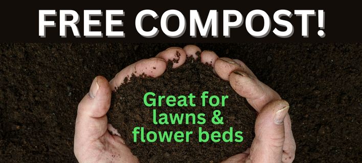 Free compost - hands holding compost