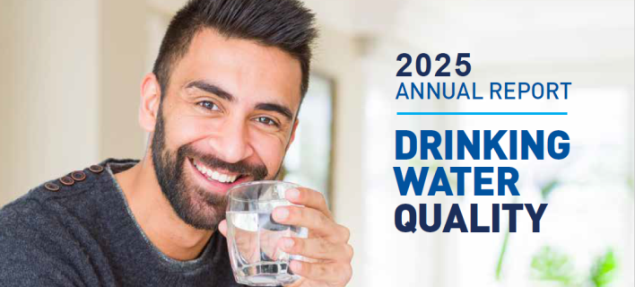 Man with glass of water