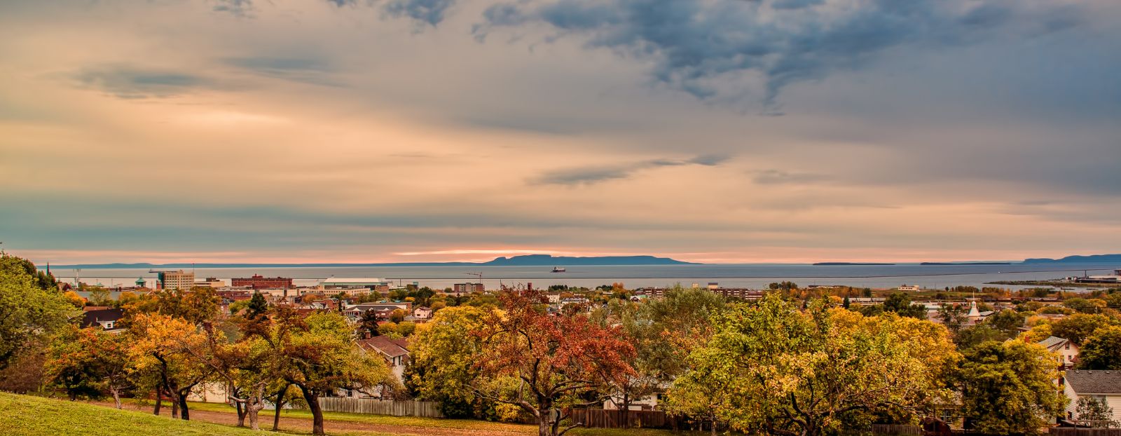 Sleeping Giant from Hillcrest Park in the fall