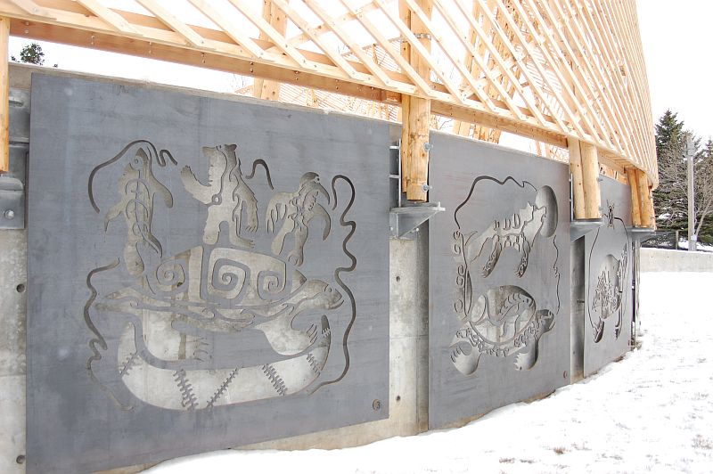 Randy Thomas Celebration Circle Panels carved from wood and metal