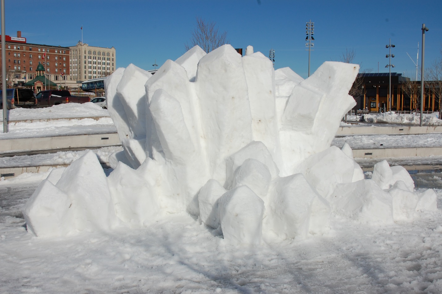 Snow sculpture