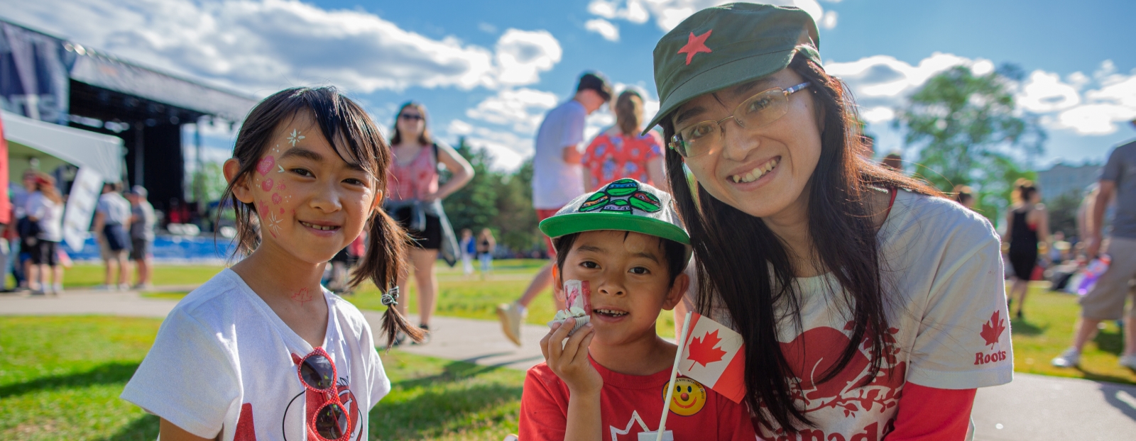 Family at Canada Day on the Waterfront