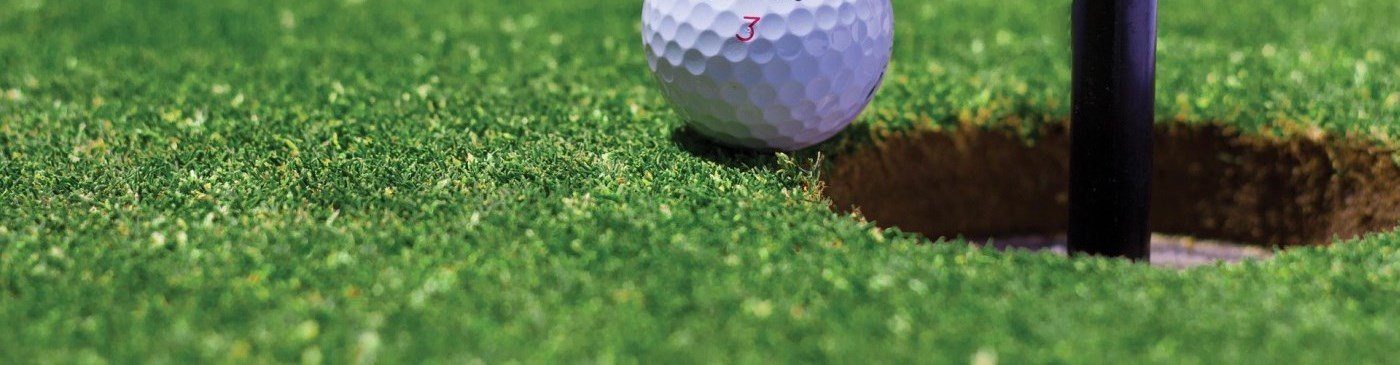 golf ball beside hole