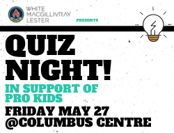 Quiz Night in support of PRO Kids! Quiz Night May 27