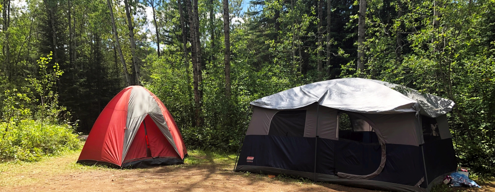Tents in a campsite