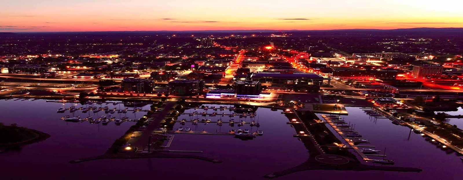 Marina at sunset