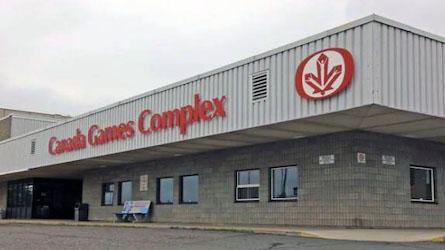 exterior of Canada Games Complex building