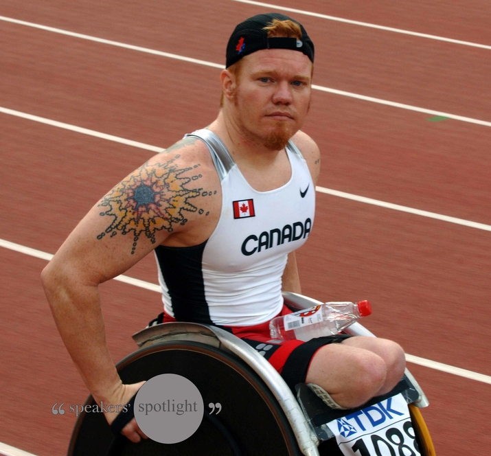 Jeff Adams in wheelchair