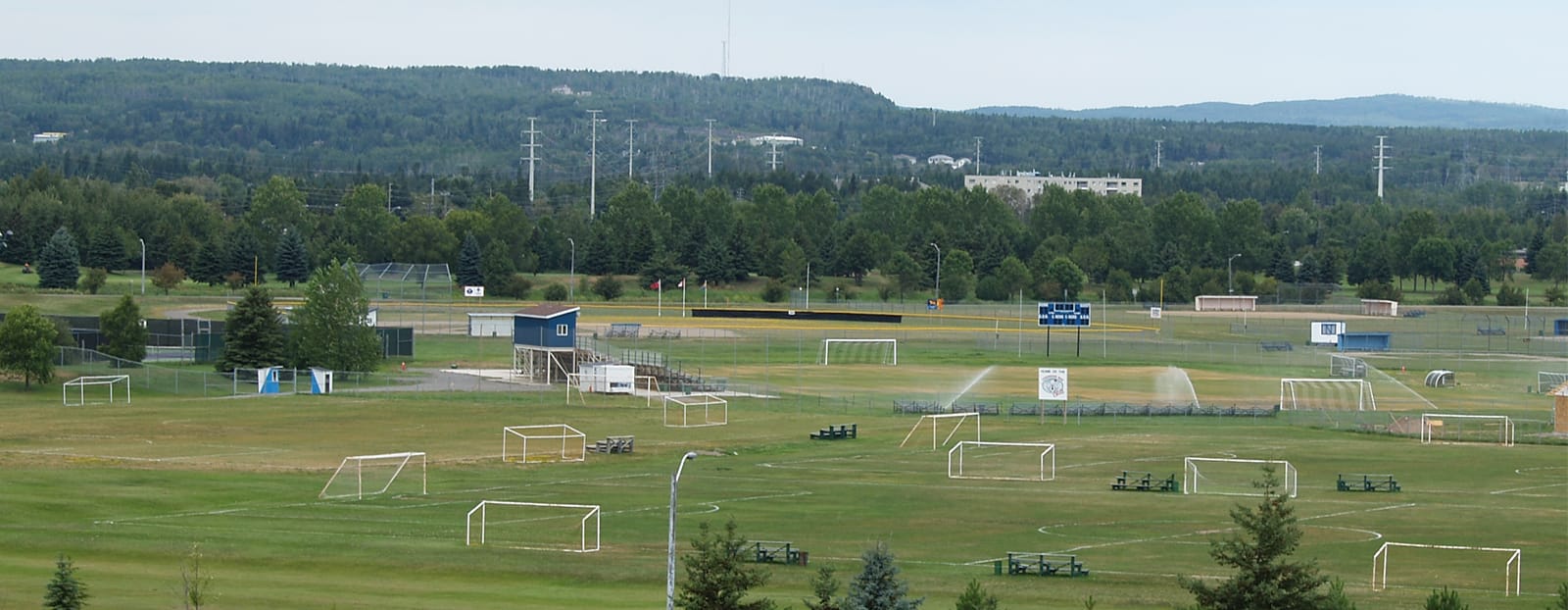 soccer fields at park