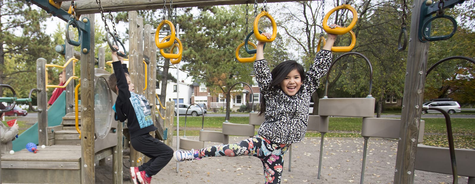 children on playground
