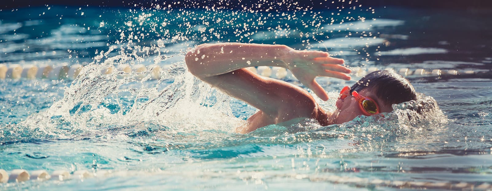 boy swimming