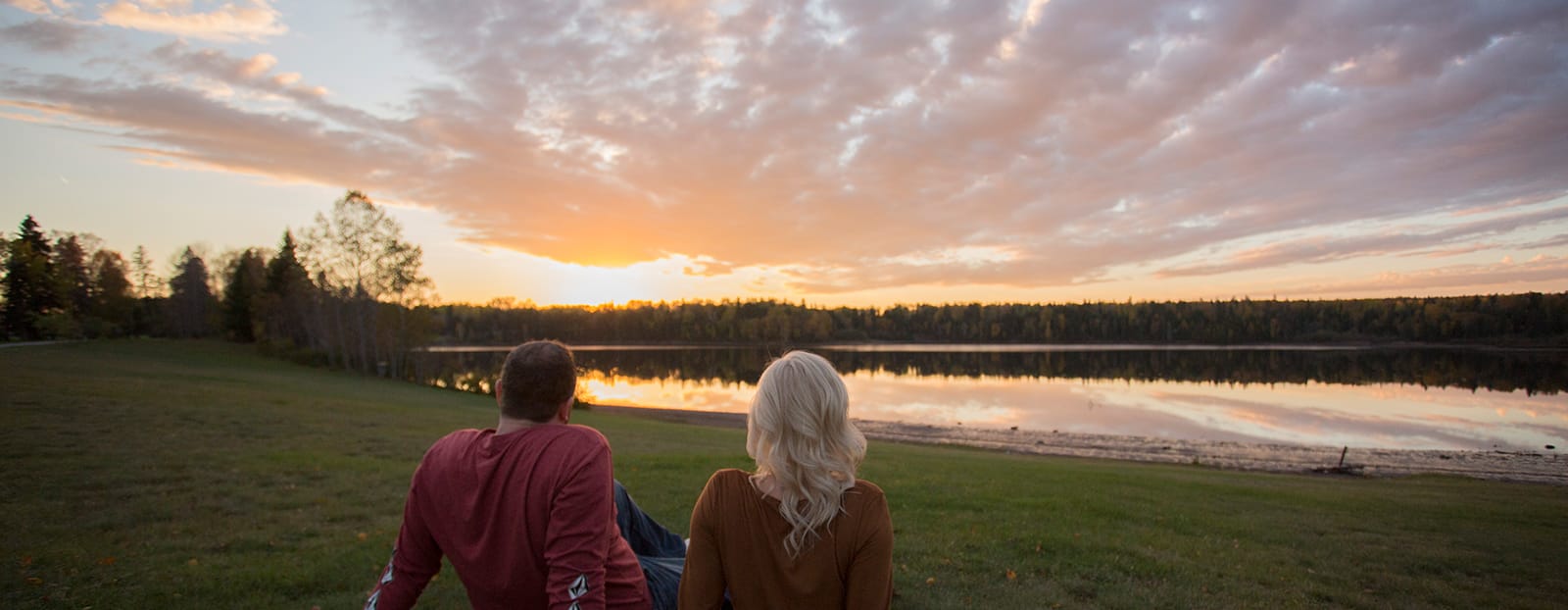 couple watching sunset