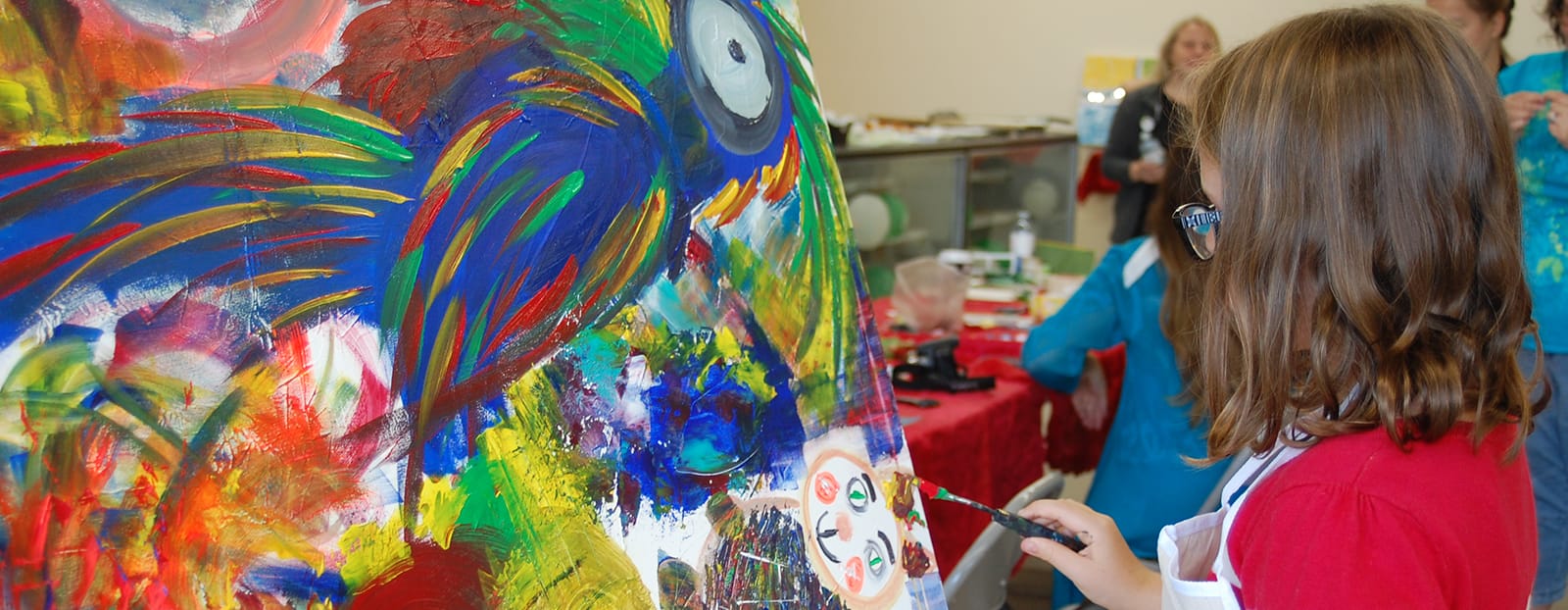 Child painting