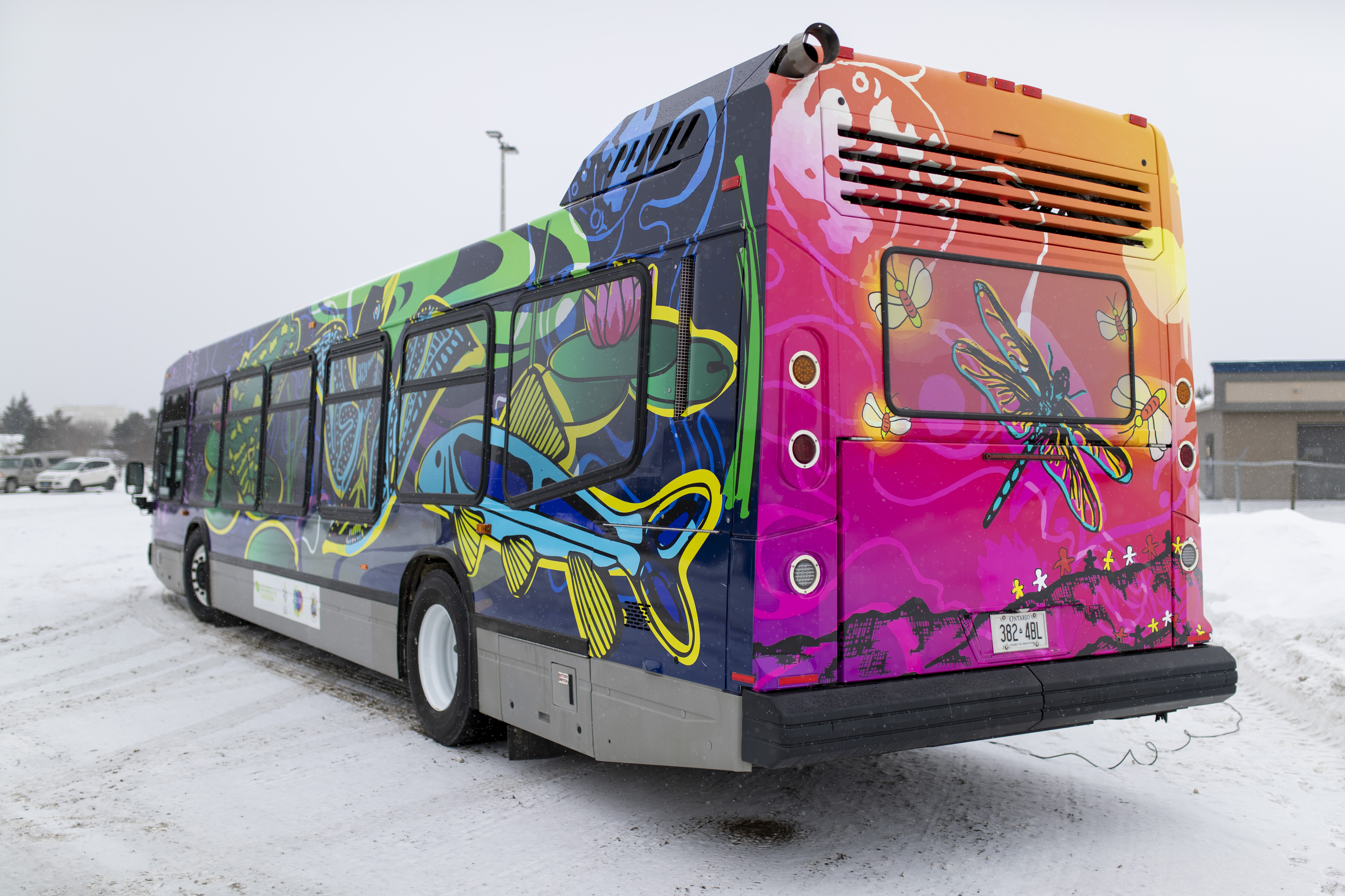 A photo of the Maamawe art bus