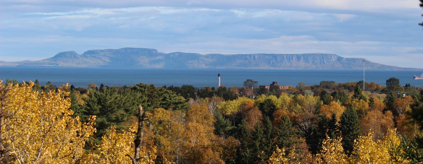 the Sleeping Giant from the Thunder Bay Bluffs Lookout